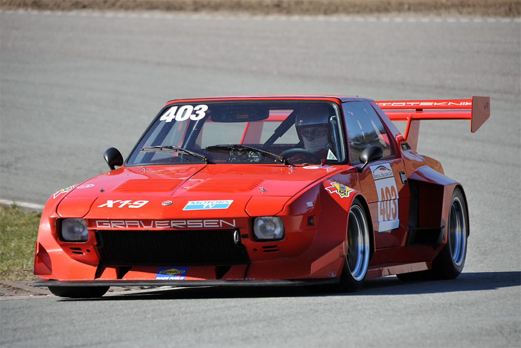 Johannes Graversen er en publikumsfavorit med sin lille, hurtige Fiat X1/9 Turbo